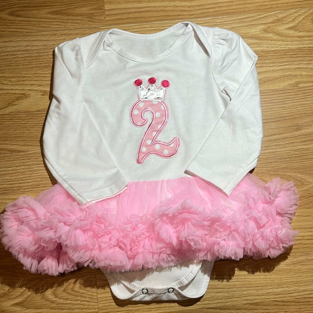 Onsie age 2 tutu attached! - Picture 1 of 4